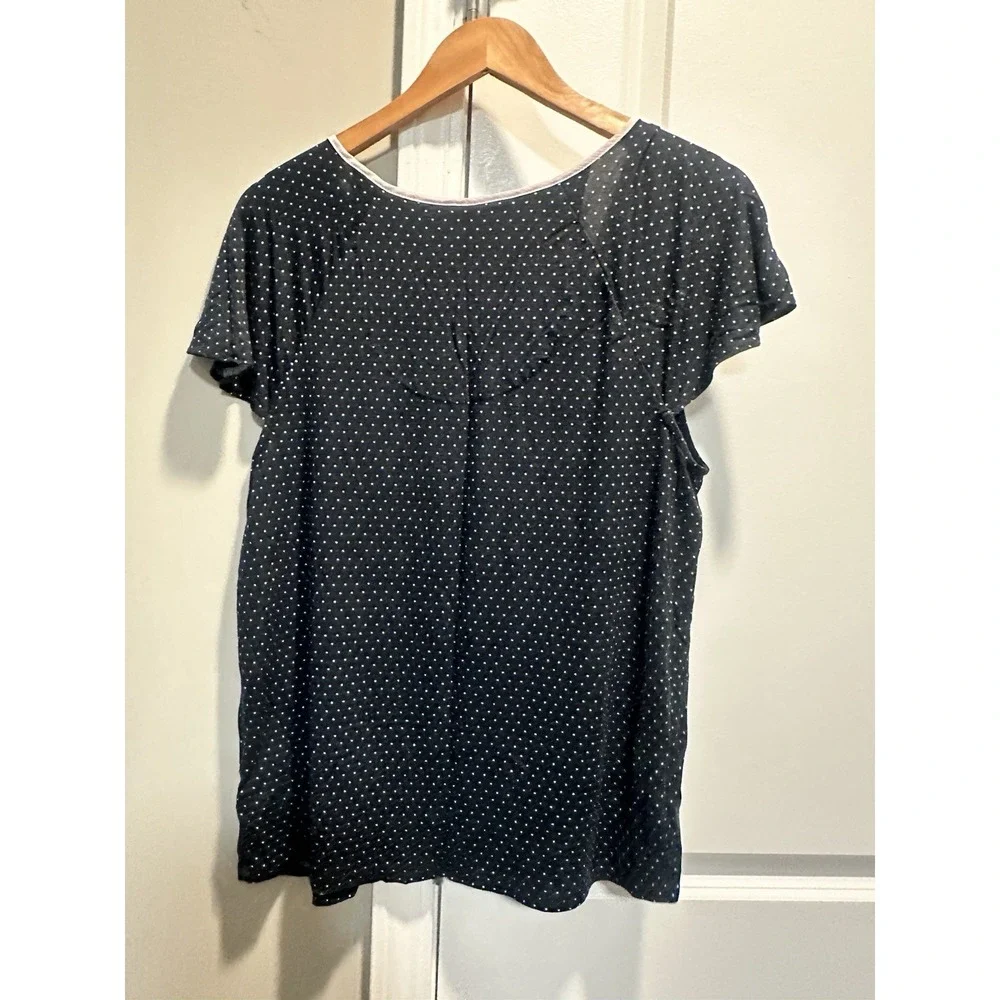 Kate Spade navy blue pajama top medium‎